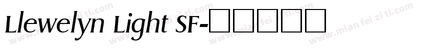 Llewelyn Light SF字体转换